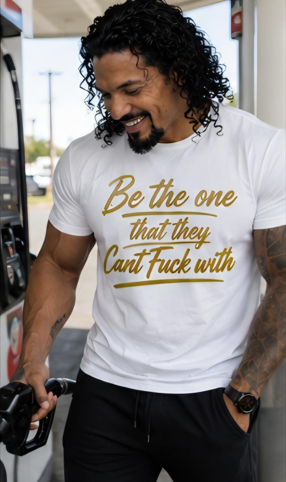 Be the One They Cant Fuck With Motivational Graphic T Shirt Bold Statement Tee Confidence Shirt Unisex Gift for Him