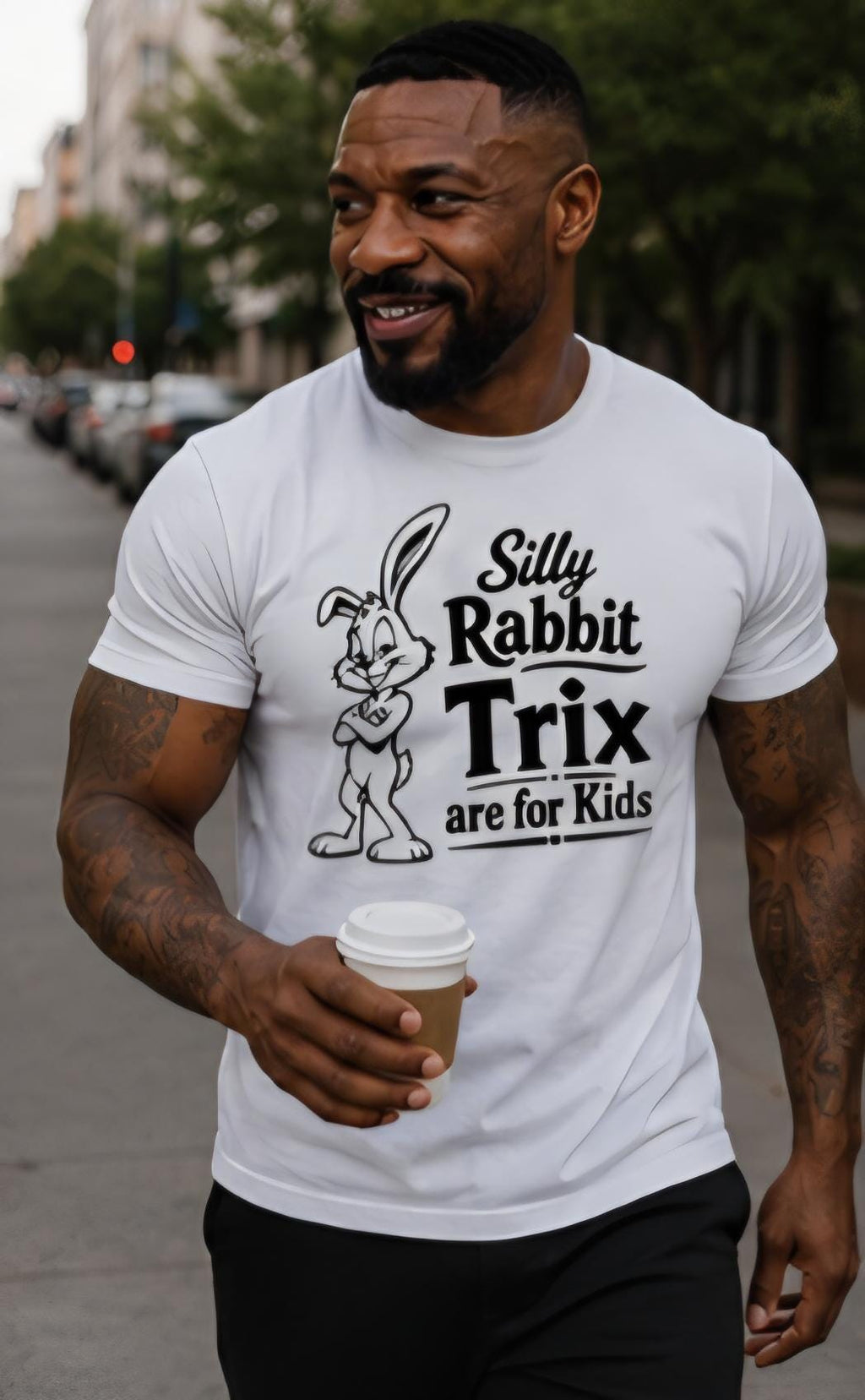 Silly Rabbit Trix Graphic Tee – Funny Statement Humor Shirt