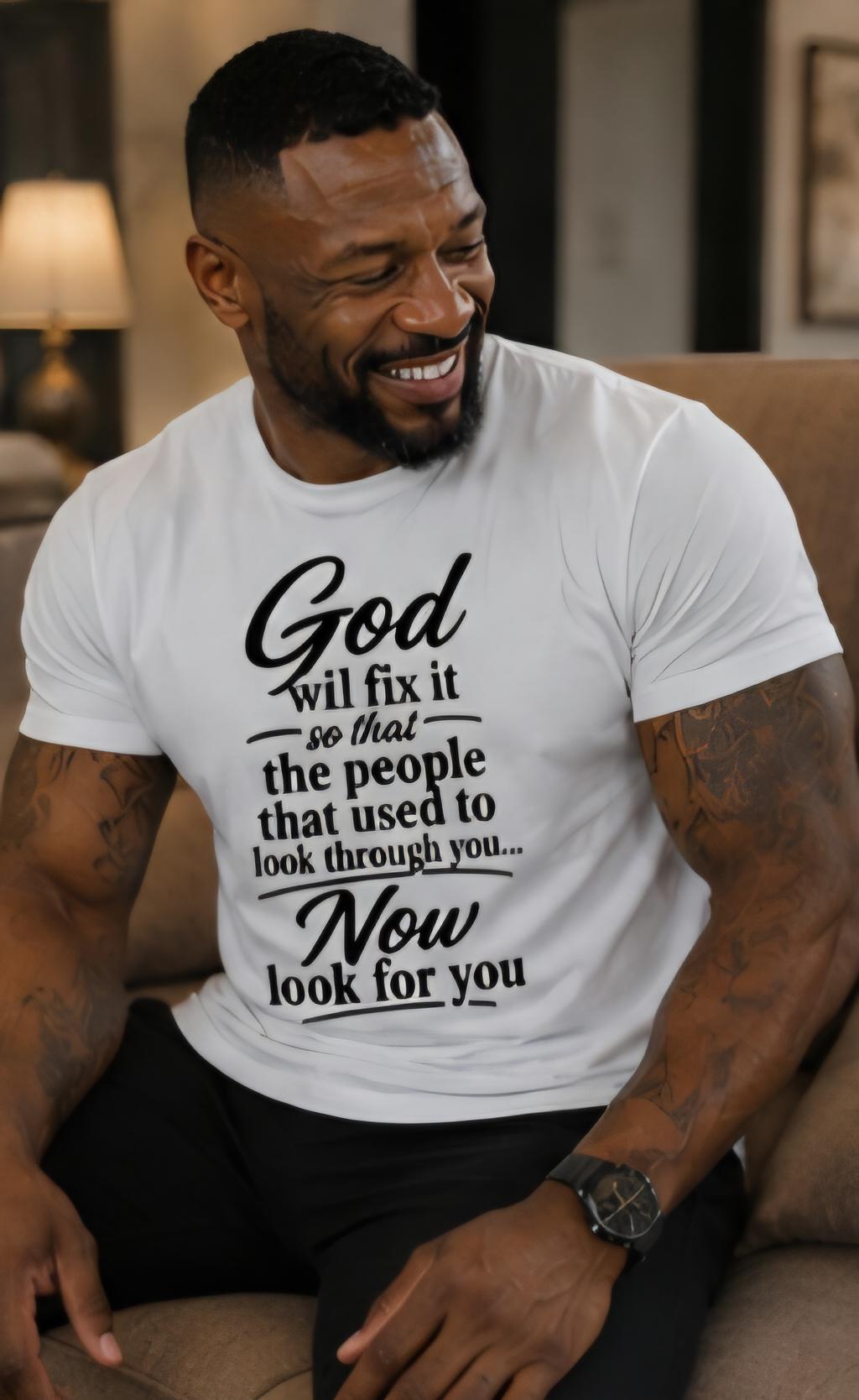 Faith Inspired Christian T Shirt: God Will Fix It Unisex Tee