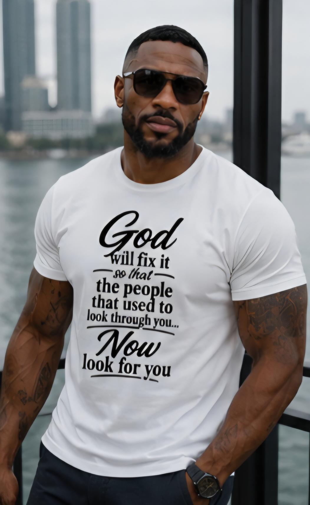 Faith Inspired Christian T Shirt: God Will Fix It Unisex Tee