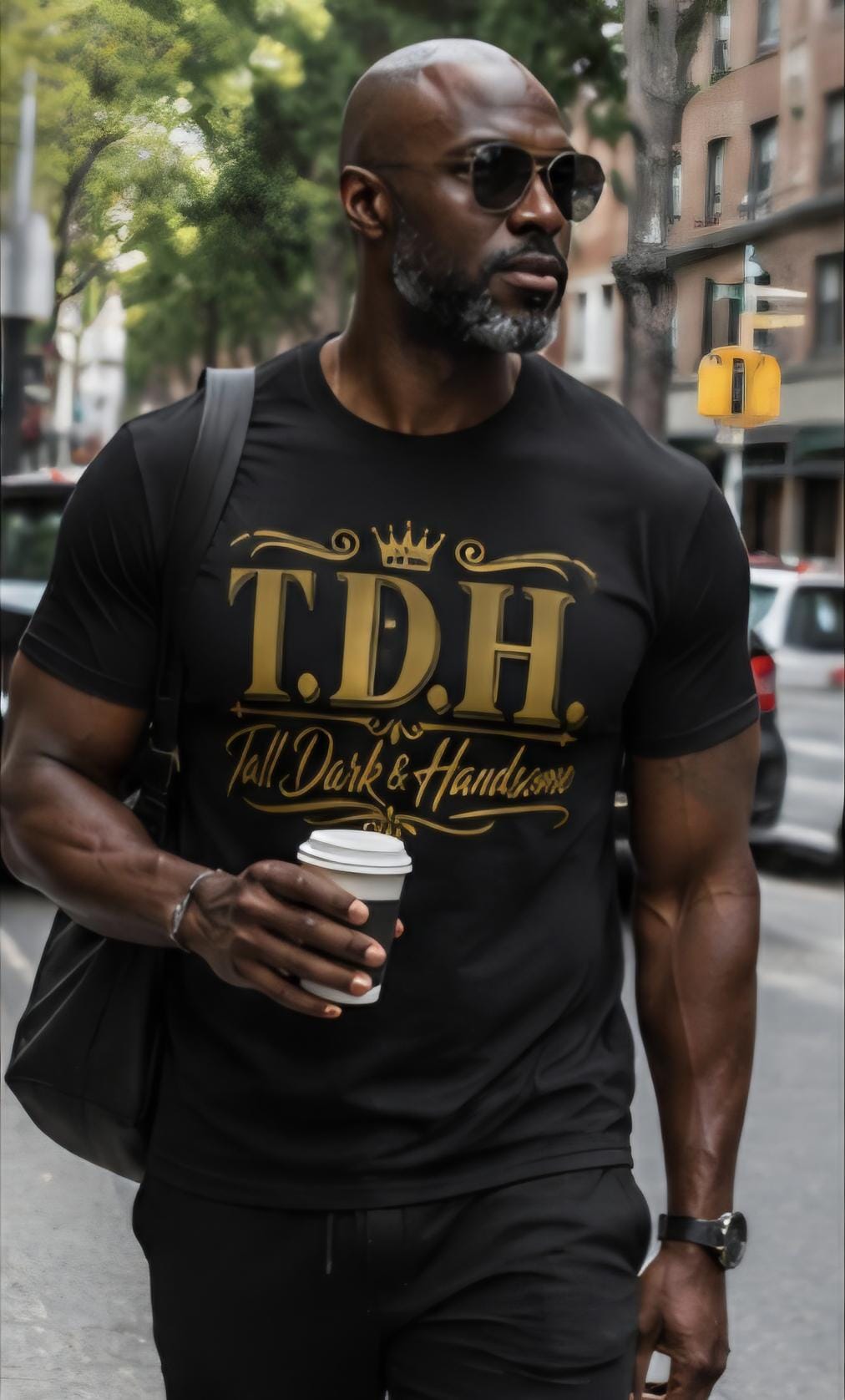 T.D.H. Tall Dark Handsome Graphic Tee – Confident Style Unisex T-Shirt