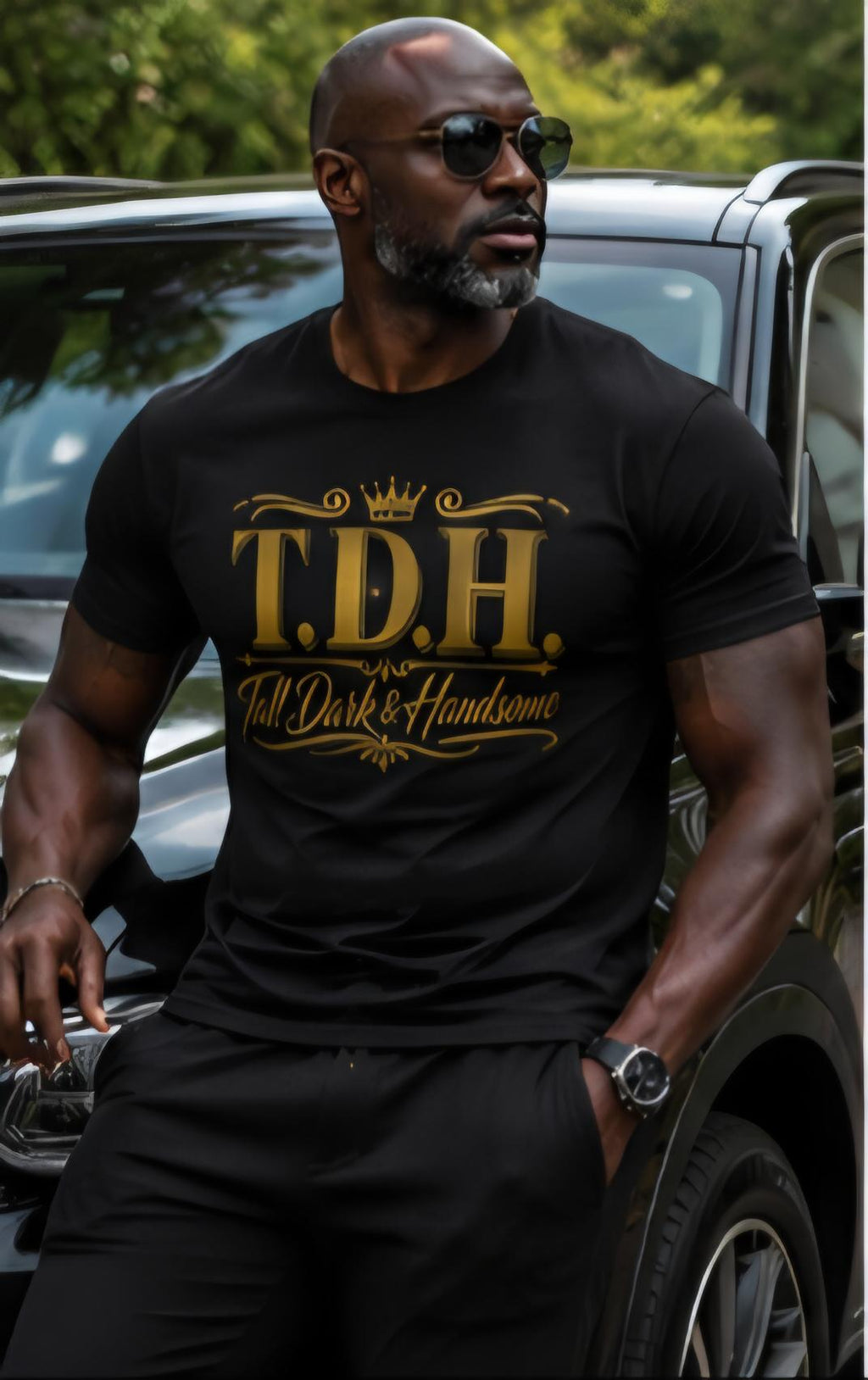 T.D.H. Tall Dark Handsome Graphic Tee – Confident Style Unisex T-Shirt