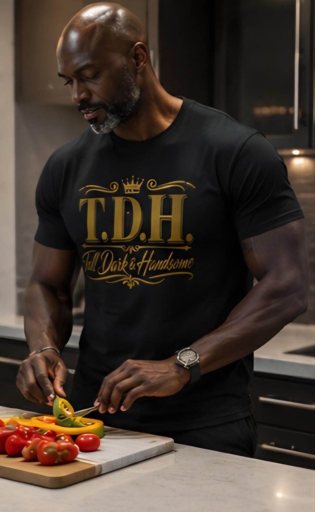 T.D.H. Tall Dark Handsome Graphic Tee – Confident Style Unisex T-Shirt